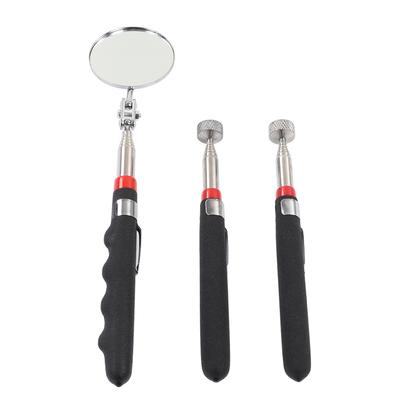 3 Stück Magnetischer Aufheber Teleskopspiegel Gummigriff 8lb Magnetischer Greifer für engen Raum