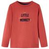 Children's Long-sleeved T-shirt Burnt Red 92/104/116/128/140