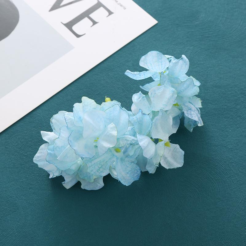 Nouvelles épingles à cheveux de mariée style chinois avec des fleurs d'hortensia simulées pour les chignons Qipao