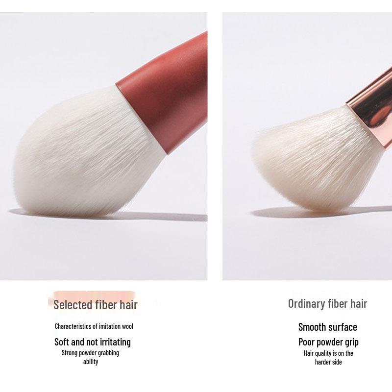 6-Piece Portable Makeup Brush Set for Beginners - Includes Blush & Eyeshadow Brushes