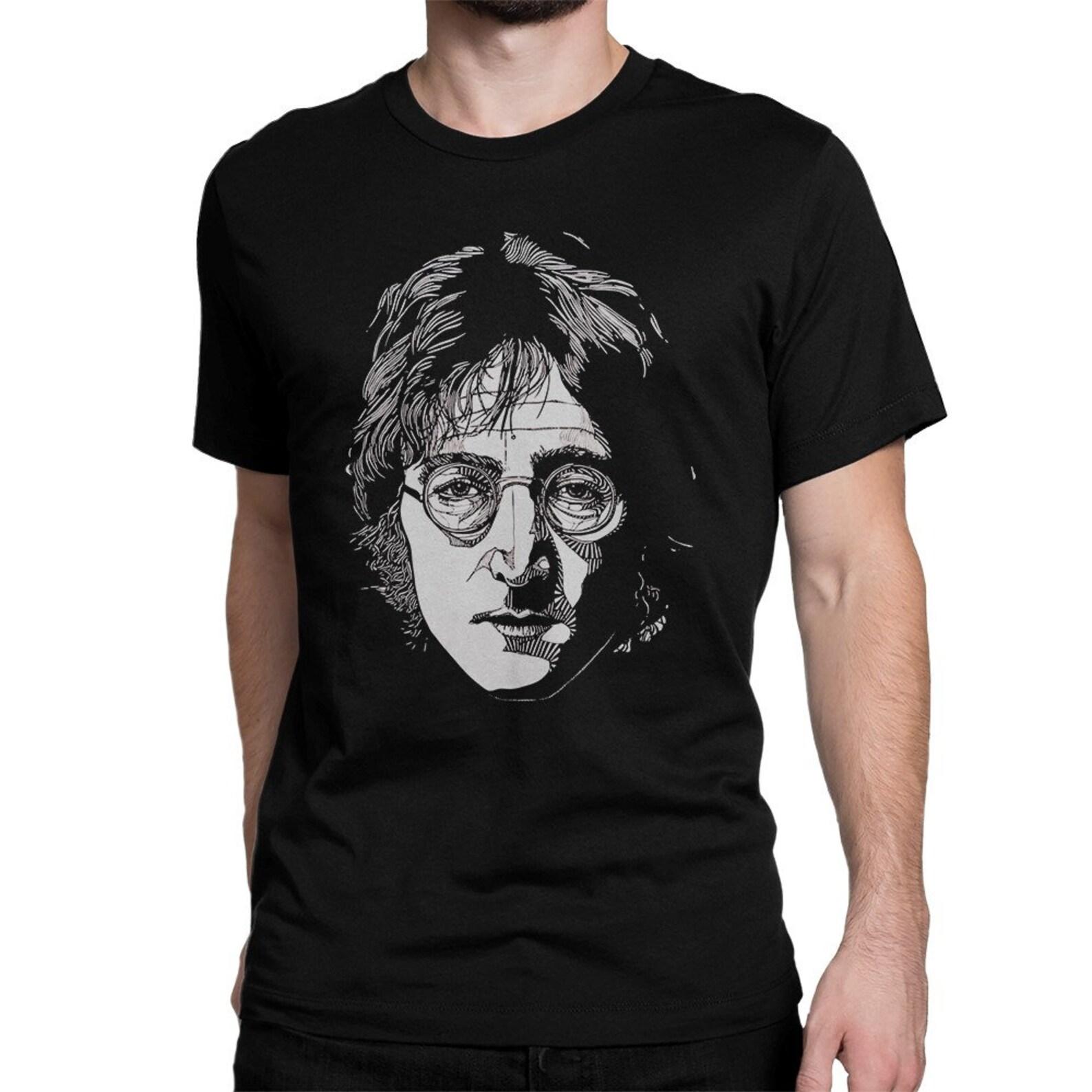 John Lennon Graphic T-Shirt, Men s Women s Sizes (met-041) 2XL