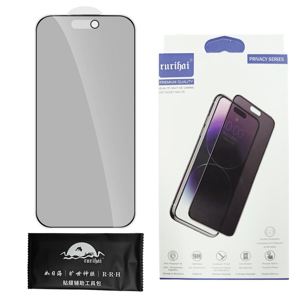 RURIHAI For iPhone 17 Anti-Spy Privacy Screen Protector Matte Anti-Glare High Aluminium-silicon Glass Film