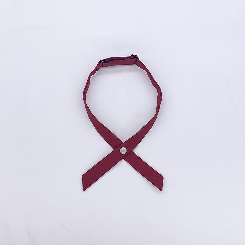 Japanese School Uniform JK Cross Tie - Black, Deep Indigo, Red