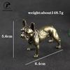 Copper Desk Ornaments Bulldog Miniatures Figurines Handmade Retro Brass Animal Pet Dog Statue Home Decorations Accessories Craft
