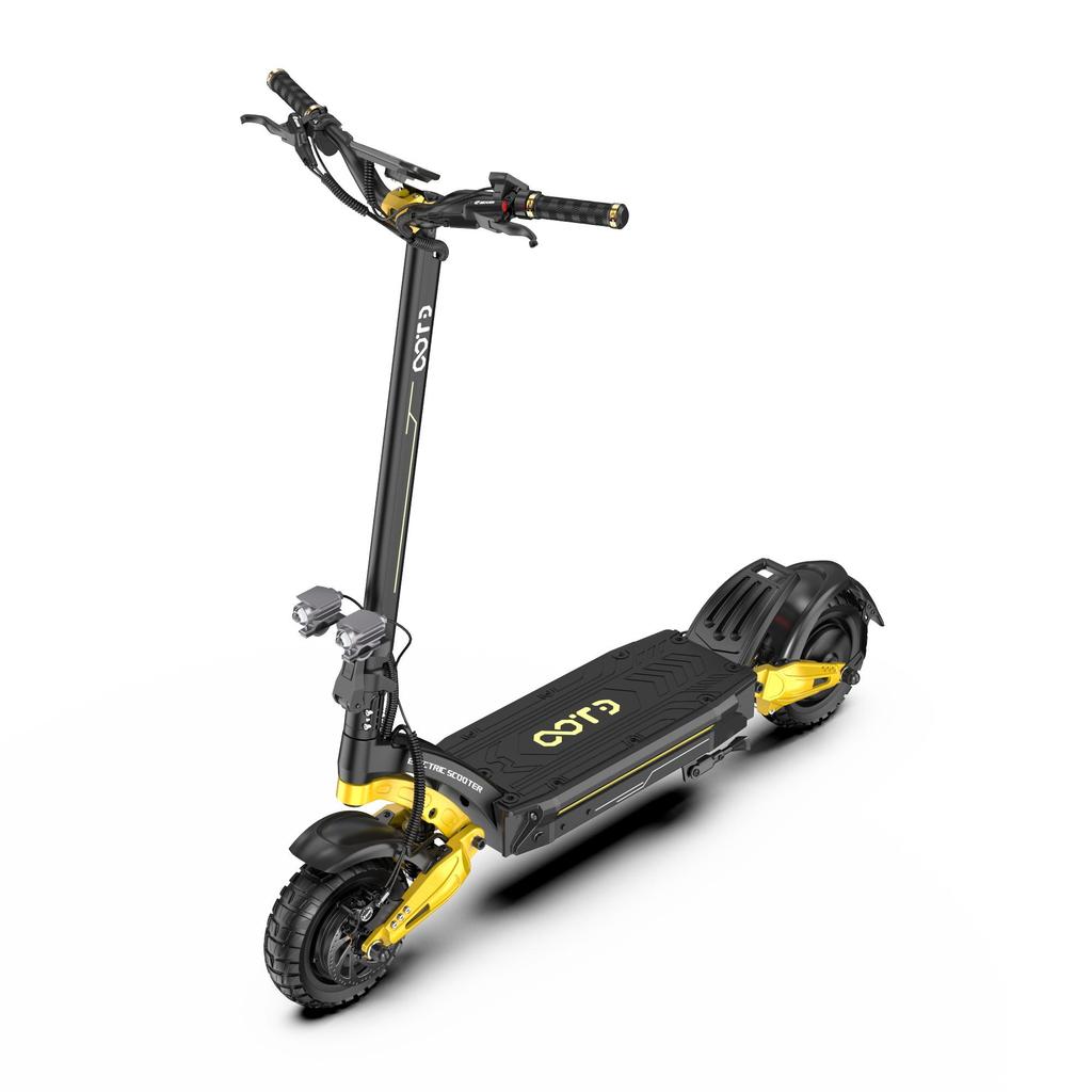 Electric Scooter Foldable OOTD 10" 1200Wx2 Dual Motor 23.4AH Max Range 60Km Load 120Kg Black S30