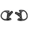 Comfortable Black Silica Gel Ear Mould Replacement for Most Coil Tube   Kits (Large)