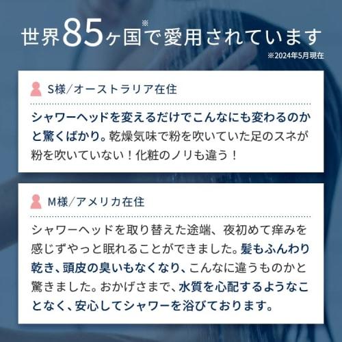 [Official Store] ionac Replacement Filter, Made in Japan, for Water Softening, Shower Heads, and Chlorine Detoxification