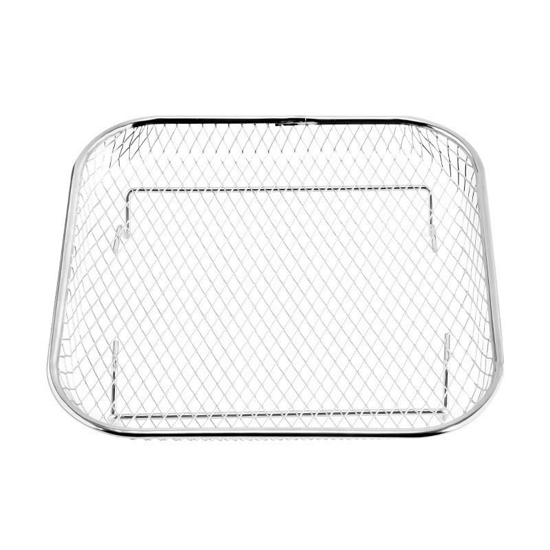 304 Stainless Steel Air Fryer Rack for Grilling, Dehydrating, and Baking - One-Layer Fruit & Vegetable Draining Net