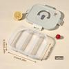 Large Capacity Plastic Bento Box With Compartment Microwave Heatable Divided Lunch Box For Kids Students Leak-proof Food Box