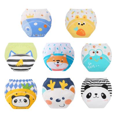 8PC 6 Layers Baby Toilet Training Pants Children Washable Urine-Proof Learning Panties Baby Toddlers Quit Diapers