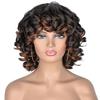 European and American Style Women’s Afro Kinky Curly Wig Multi-Color Small Curls Synthetic Full Wig