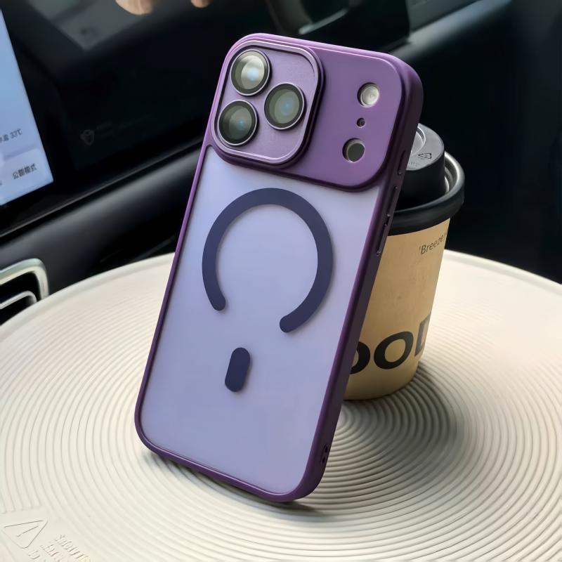 Original Matte Translucent Lens Protect Magsafe Phone Case For iPhone 17 17 Air 17Pro 17 Pro Max Magnetic Wireless Charge Cover