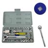 40pcs 3/8 Inch Hand Tools Box Wrench Spanner Socket Set With Ratchet