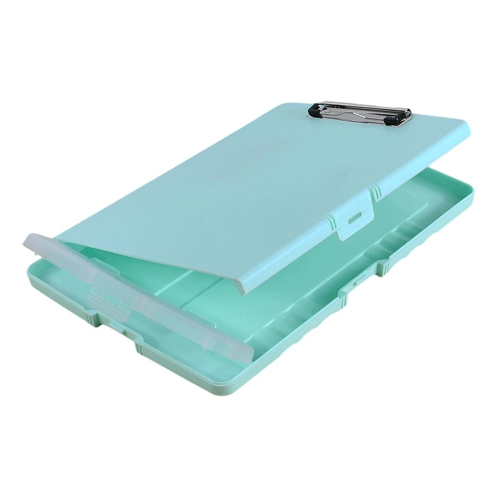 Portable Nursing Clipboard Writing Board File Organiser with Clipboard Pen Case Document Storage Case For Office School