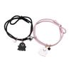 Halloween Cartoon Ghost Magnetic Rope Bracelet Love Heart Magnet DIY Beaded Rope  Gift for Friends