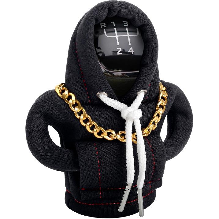 Funny Gear Shift Hoodie Cover, Car Shifter Knob Sweatshirt, Universal Stick Shift Cover for Car Gear Handle