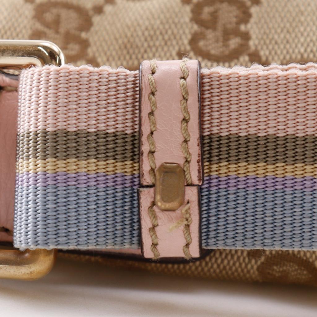 GUCCI Shoulder Bag 189749 Brown / Pink GG canvas Women Used