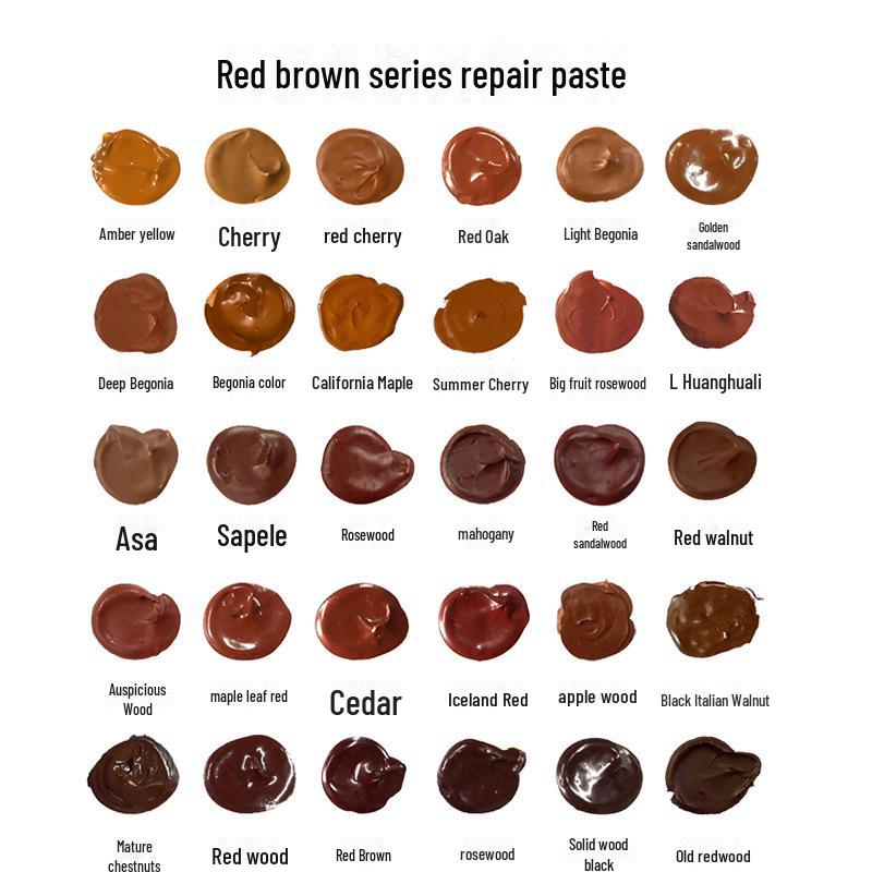 Red Oak Brown Furniture & Floor Repair Kit - Water-based Putty & Pen