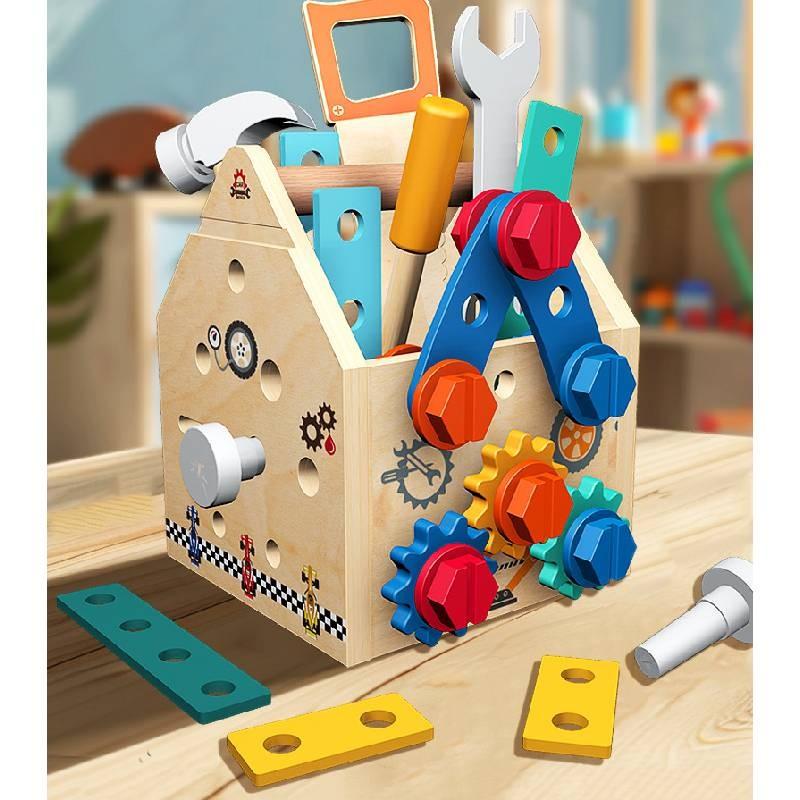 Repair Screw Toolbox And Nut Disassembly Tool Basket Children  Puzzle Toy