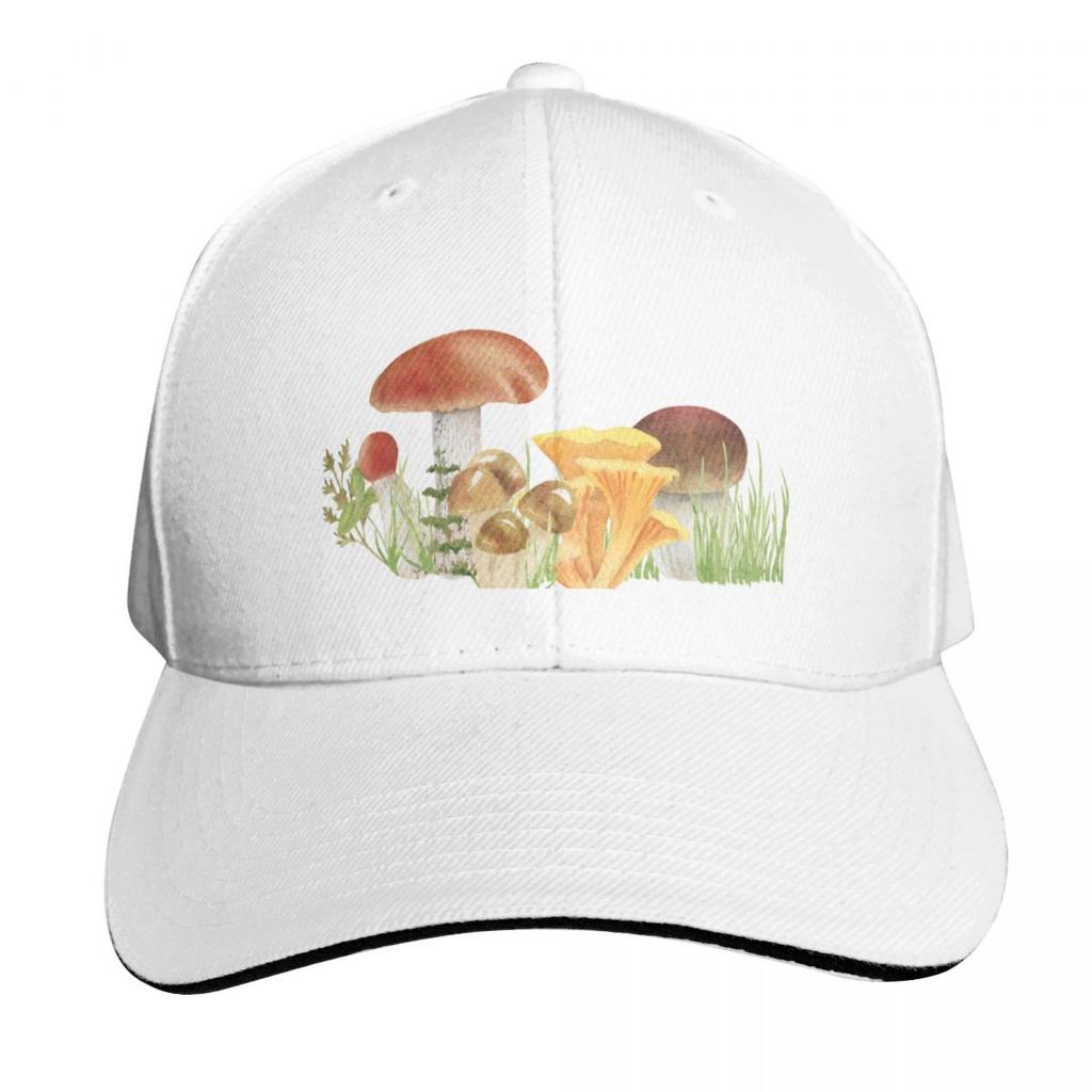 Vintage Mushroom Baseball Cap GentleUnisex Hat Unisexs Big Size Hat New In The Hat Golf For Unisex Womens