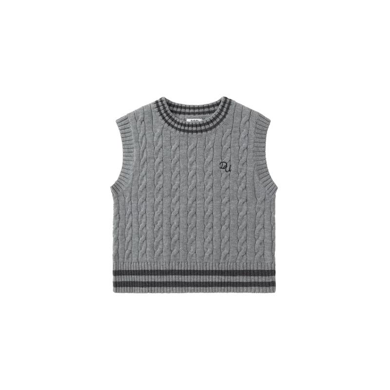 Dudujia Girls Preppy Style Sweater Vest 100 хизер серый