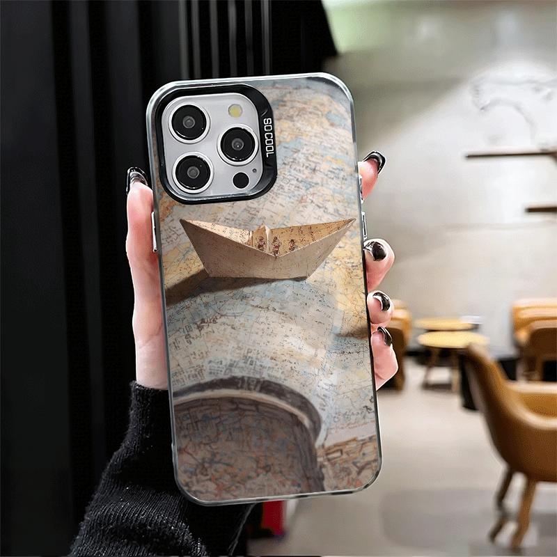 Paper Airplane Boat Dream Shockproof Phone Case for iPhone 17 Air 16 16E 15 Pro Max 14 Plus 13 Mini 12 Back Cover Anti Fall Fund