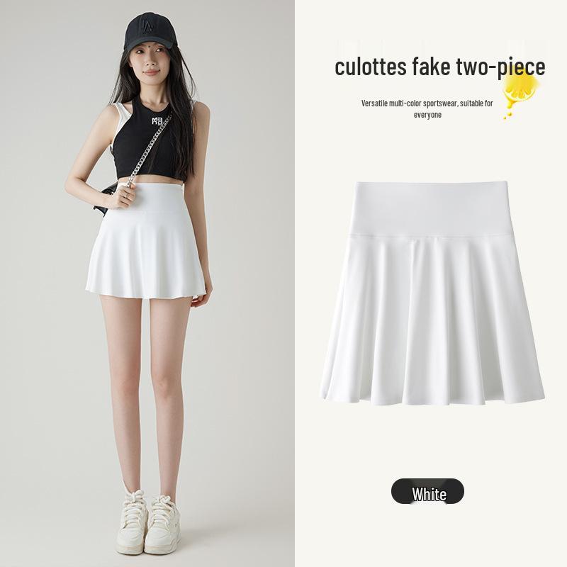 Women's Summer Slimming Skort - Tummy Control, Butt Lift, Anti-Exposure Sports Skirt for Badminton & Yoga