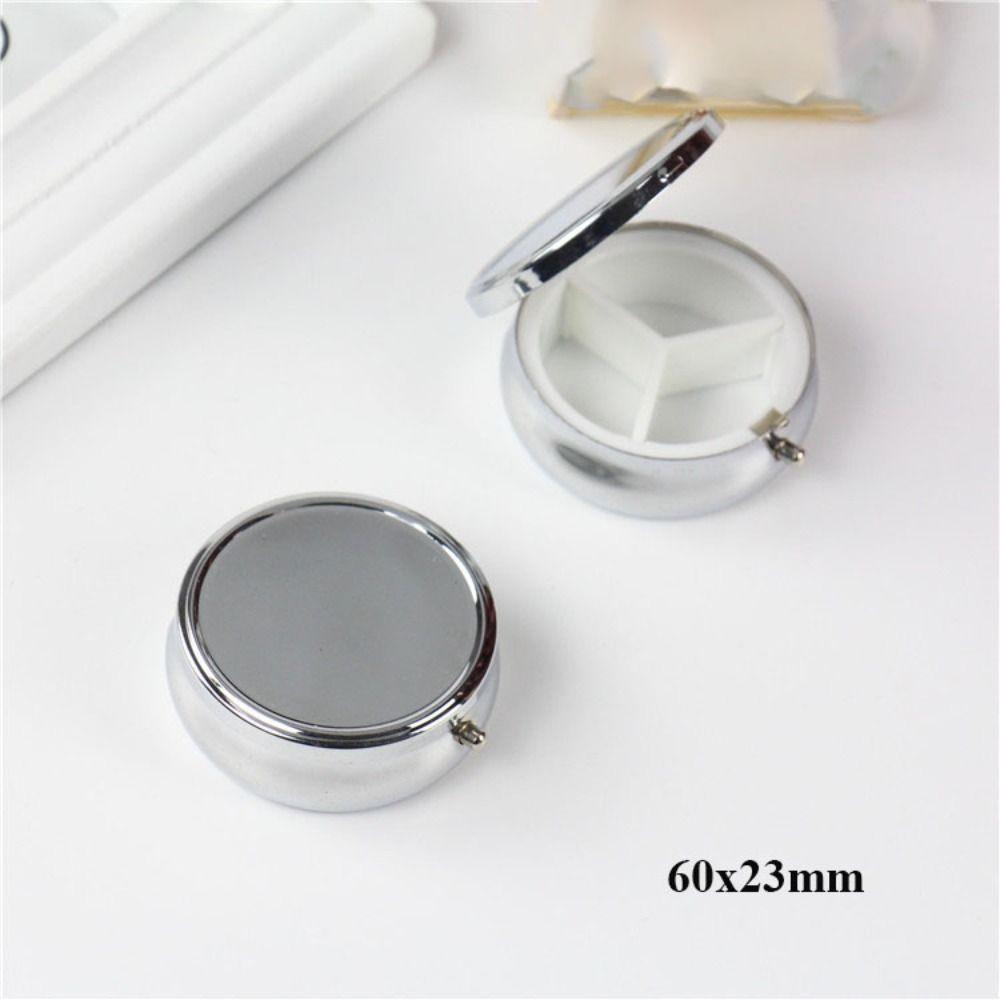 High Quality Portable Tin Jar Container Mini Detachable Refillable Bottles Medicine Box Jewelry/Pill