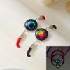 Luminous 2 PCS/Set Stainless Steel Couples Bracelet For Women Lover Sun Moon Rope Charm Friendship Party Valentine Jewelry Gift