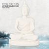 Meditating Seated Buddha Statue Carving Figurine Craft for Home Decoration Ornament (Gold)