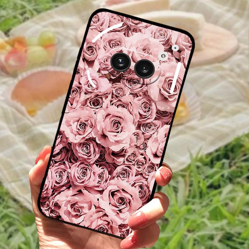 For Nothing Phone 2A Case Cover Silicone Soft Fashion Black Bumper Funda Coque for Nothing Phone 2A Full Protective A142 Capa