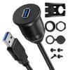 USB3.0 Male To Female Flush Mount Extension Cable Durability for Car and Boats Dashboards Dock Adapter 1/2Meter