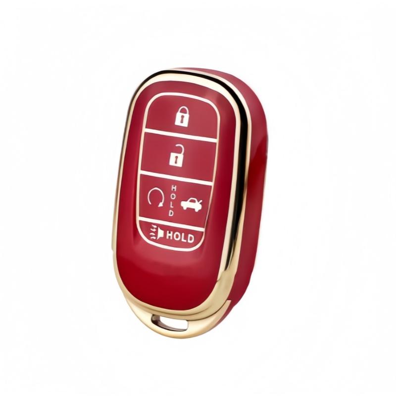 

Fashion Car Remote Key Fob Cover Case Holder Shell for Honda Civic Accord HR-V CR-V CRV 2022 2023 Keychain Protector Accessories красный