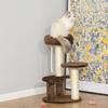 65cm Cat Tree, Cat Tower for Kittens, Small Cat Condo with Sisal Scratching Posts, Hanging Rope, Perches - Brown