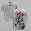 Johnny Gyro JoJo's Bizarre Adventure Clothing Men Women Manga T-shirts Vintage Washed T Shirt Casual Cotton Tee Harajuku Tshirt