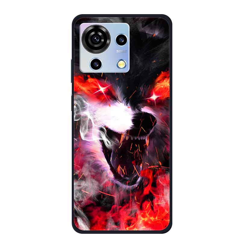 For ZTE V50 Vita Phone Case TPU Soft Back Cover Cartoon Luxury Silicone Phone Cases for ZTE Blade V40 V 40 50 Vita Animal Funda
