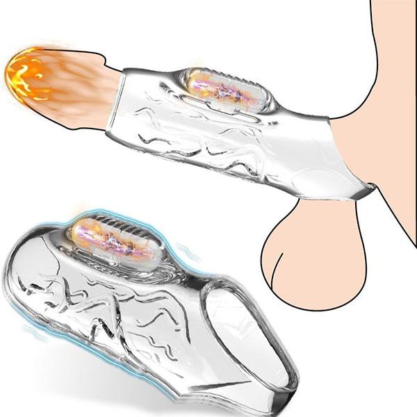 Penis Cock Sleeve Ring To Enlarge Adult Sex Toys Couples Vibrator G Spot Vibrators Penis Extender Sex Toy for Men Women