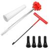 7 Pieces Tire Inflation Component Stem Installation Kit THandle Tool