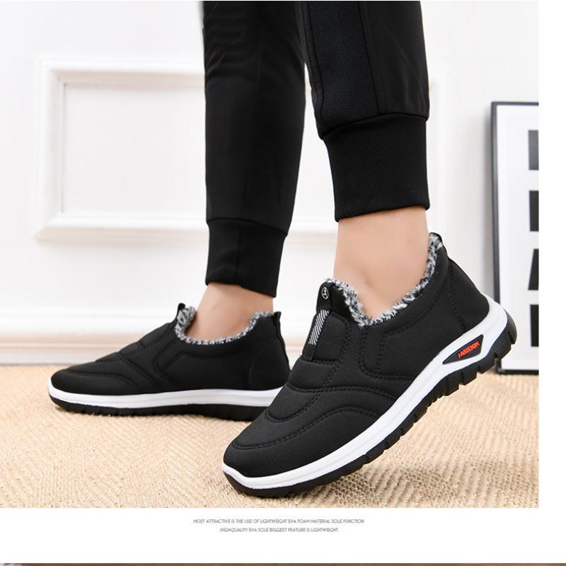 Bavlněné boty pro muže a ženy, teplé boty, zimní fleecové sportovní boty, protiskluzové a teplé boty