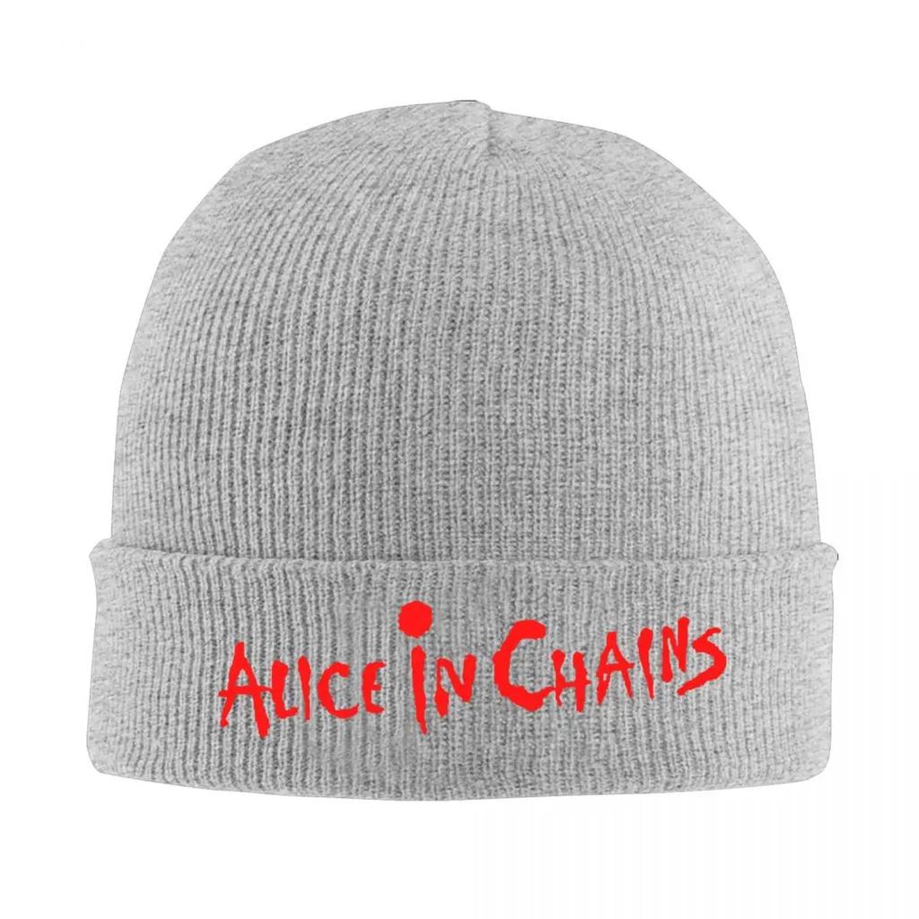 New Alice In Chains Logo Hats Autumn Winter Skullies Beanies New Cap Unisex Knitted Hat