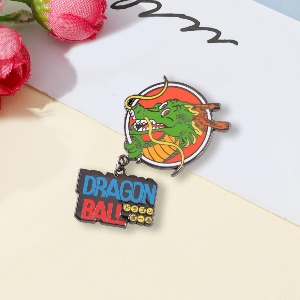 Dragon Ball Metal Alloy Brooch - Trendy Cartoon Pin, Creative Gift & Backpack Accessory