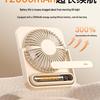 Ultra Quiet USB Rechargeable Mini Desk Fan for Office, Dorm, or Bedroom