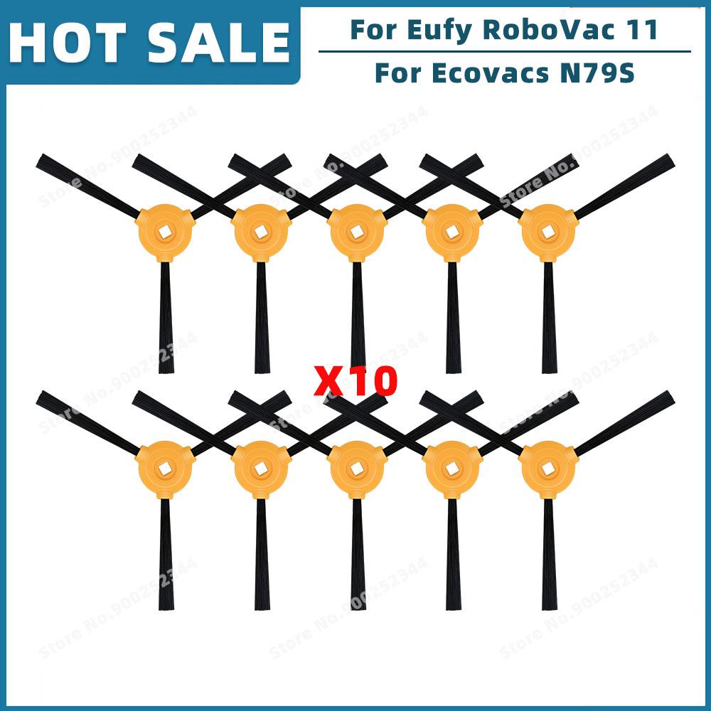 Compatible For ( Eufy RoboVac 11 11C, Cecotec Conga Excellence 990, Ecovacs N79S ) Replacement Parts Main Side Brush Hepa Filter