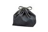 Tatsumiya Cleanse Antibacterial Lunch Drawstring Made In Gusset Bag, Japan, Gray, (approx. 180x110x125mm)