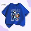 Unisex T-shirt voor Kinderen met Korte Mouwen - Voetbal Supersterren Print (Messi & CR7), Zomer Katoen Ronde Hals