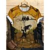 Summer Round Neck 3D Halloween Themed Pattern Print Top Fashionable Casual Short Sleeved Women's T-shirts