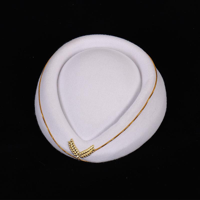 

Шерстяной берет стюардессы, шляпа стюардессы высокоскоростной железной дороги, шляпа для униформы администратора на стойке регистрации отеля