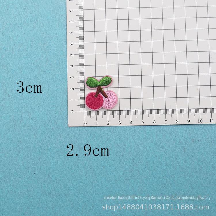 Adorable Mini Fruit & Veggie Embroidery Patch Stickers - Small Cartoon Sunflower Design for DIY Clothing