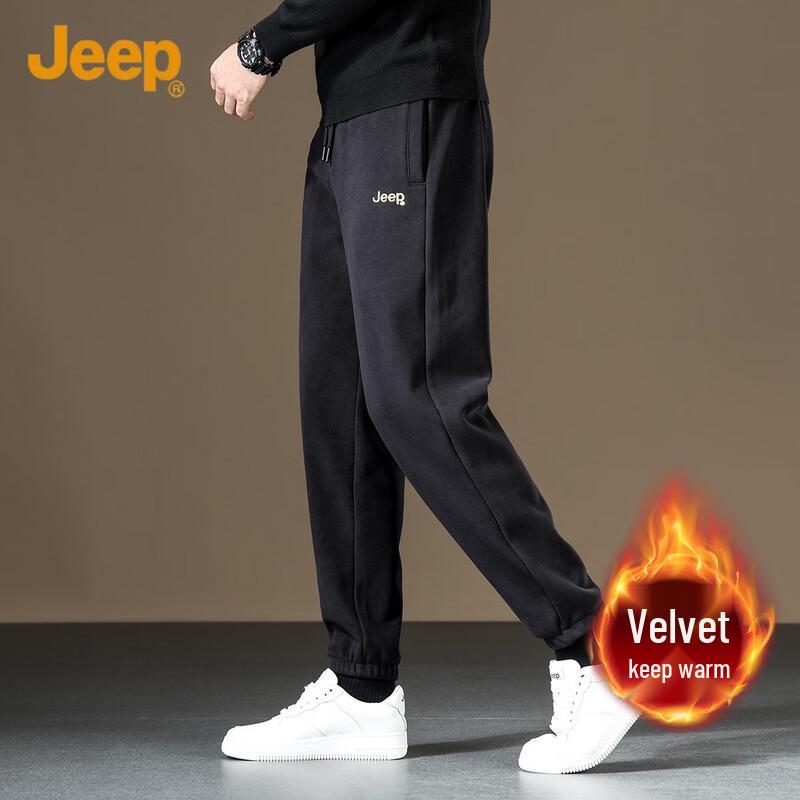 

JEEP Men s Fleece Lined Casual Jogger Sweatpants M
