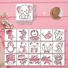 New Model, 16 Sheets/set, Cartoon Animal Template, Cute Cartoon Pattern, Animal Theme, Reusable